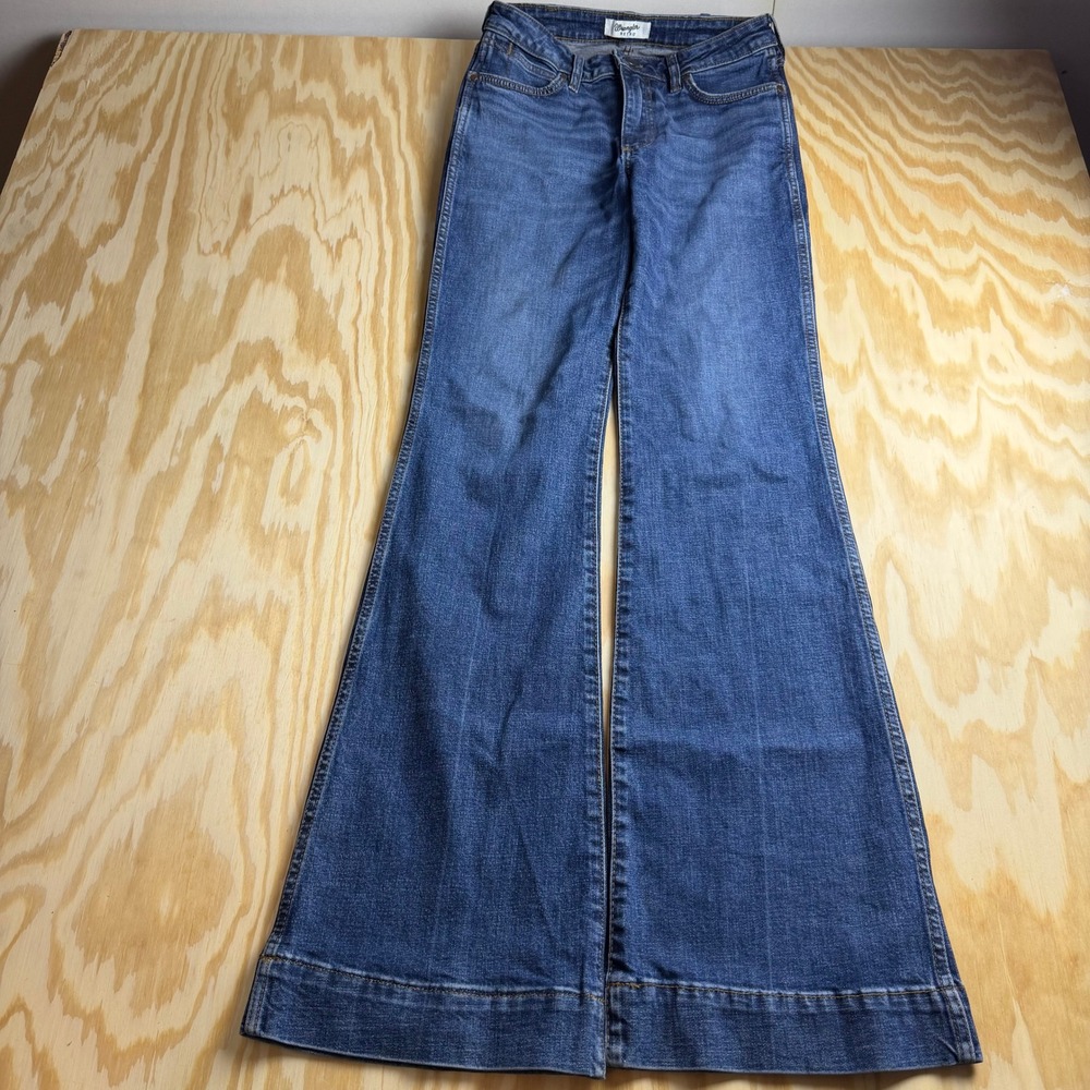 Wrangler Retro High Rise Trumpet Flare Jeans Blue 26x34 1011MPEPS